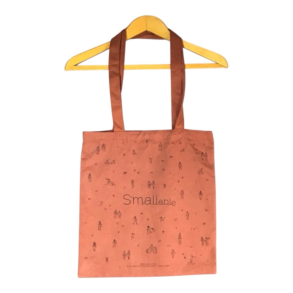 SMALLABLE Limited Edition Tote Bag From Paris Burnt Orange Terra Cotta Carryall